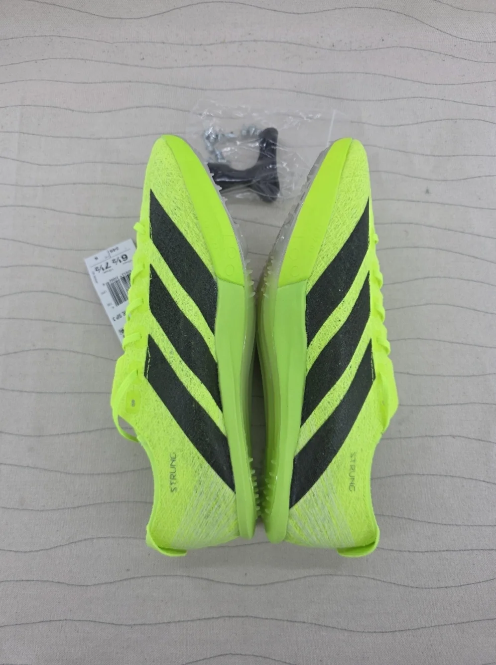 Adidas Mens Adizero Prime SP 3 Strung Lucid Lemon Track Cleats IH5800 Sz 6.5 NEW